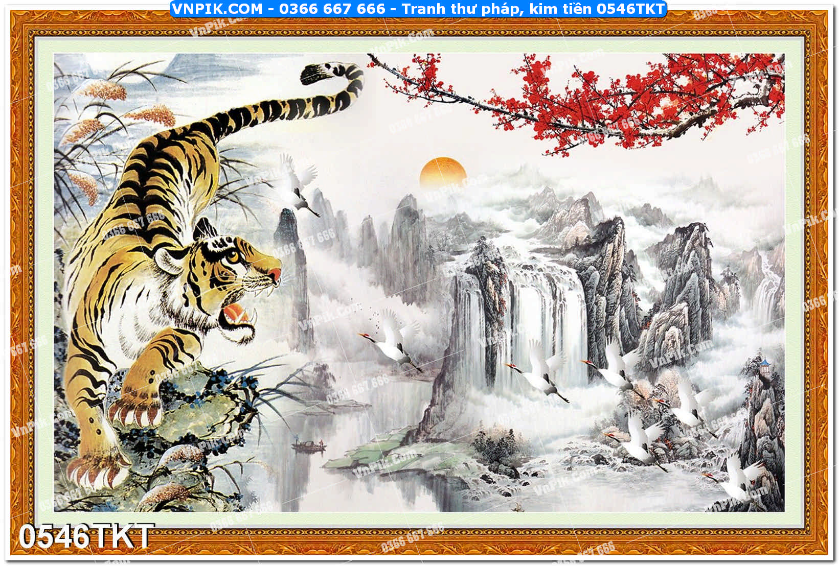 Tranh Thư Pháp – Kim Tiền 0546TKT