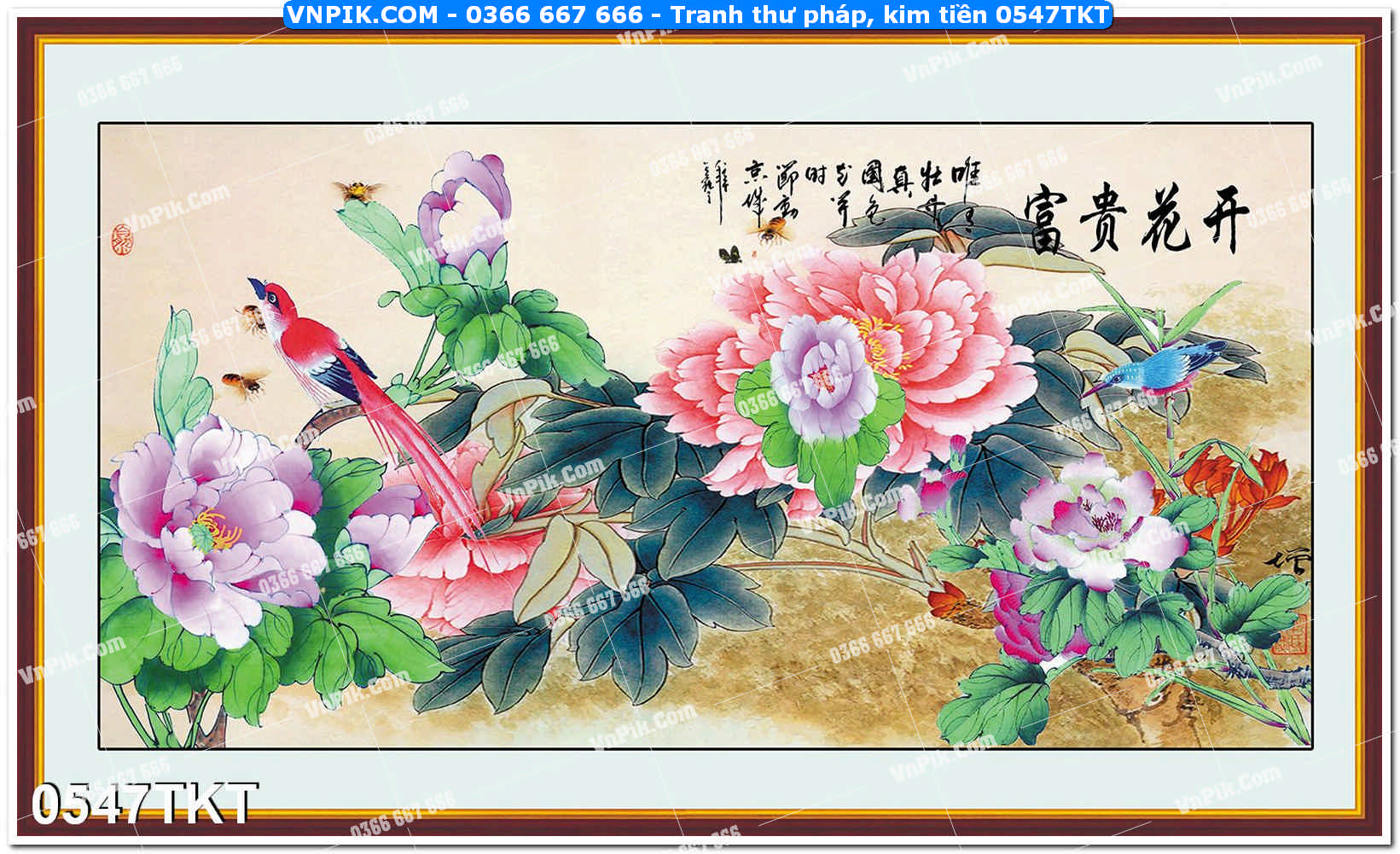 Tranh Thư Pháp – Kim Tiền 0547TKT