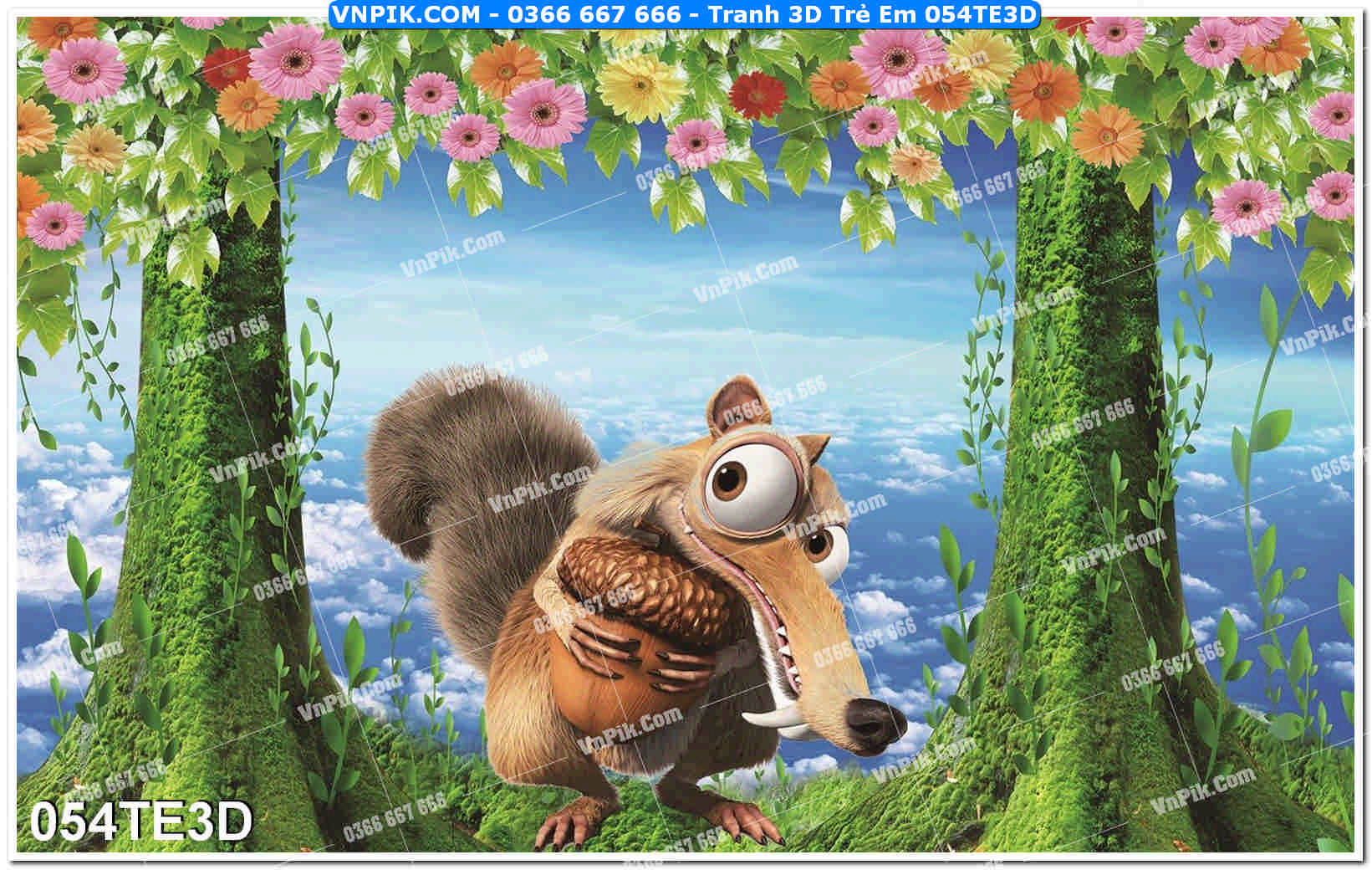 Tranh 3D Trẻ Em 054TE3D