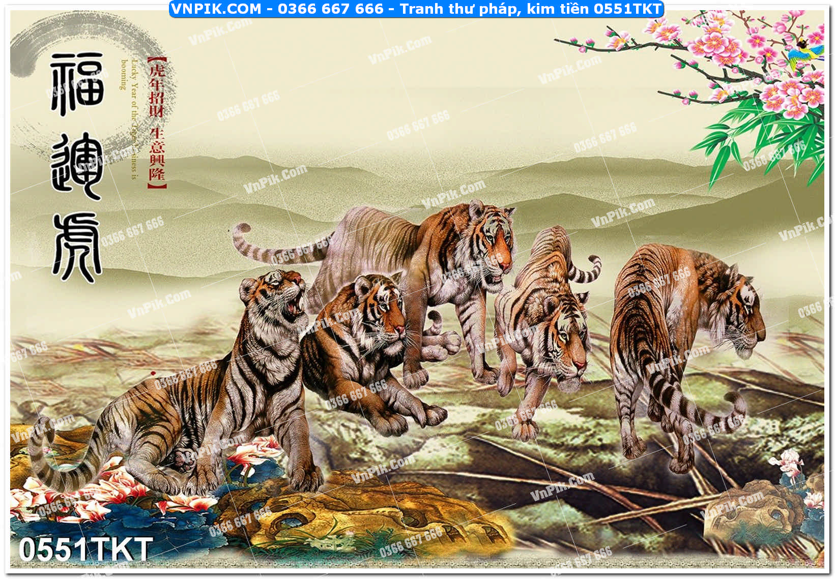 Tranh Thư Pháp – Kim Tiền 0551TKT