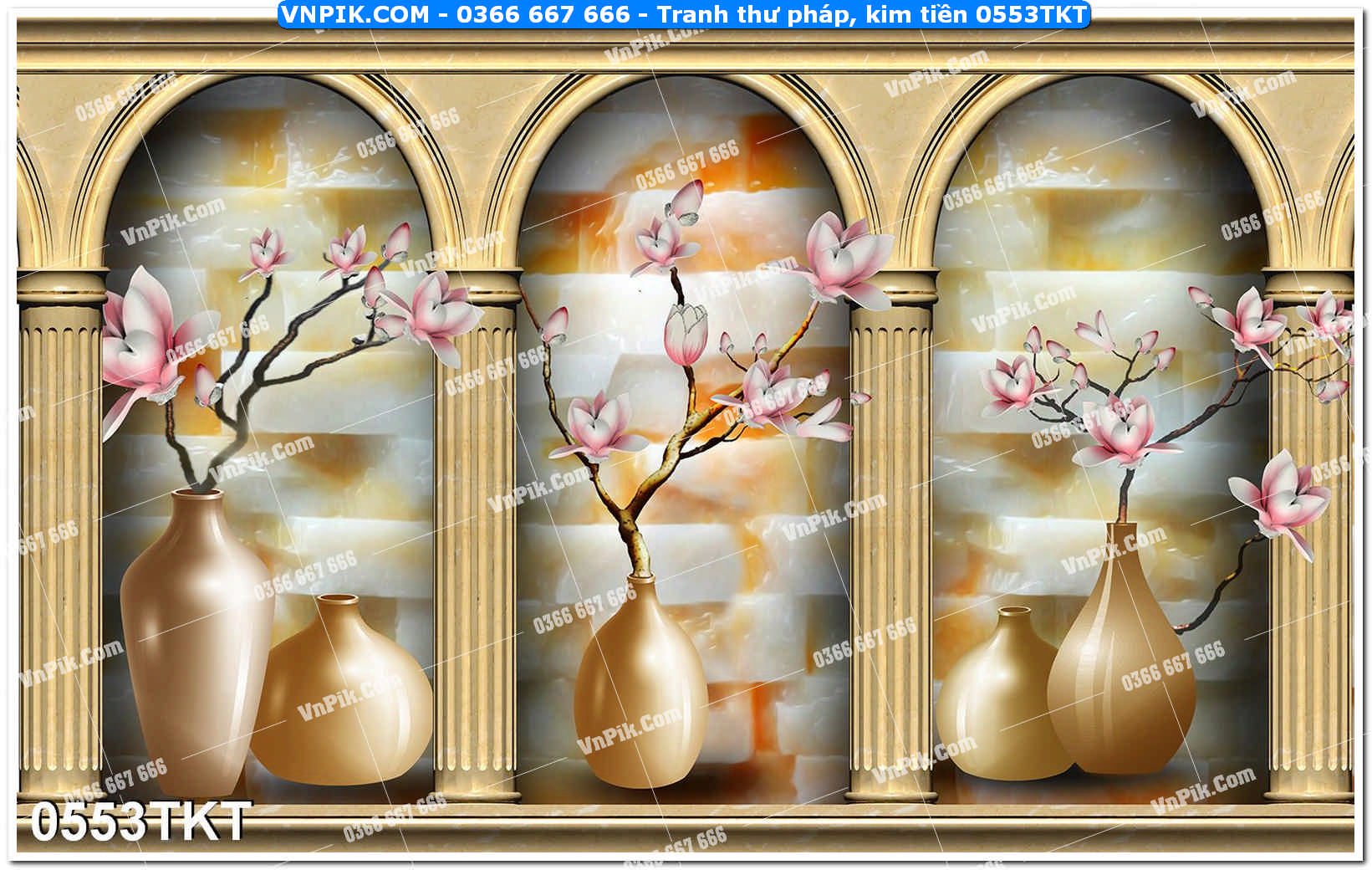 Tranh Thư Pháp – Kim Tiền 0553TKT