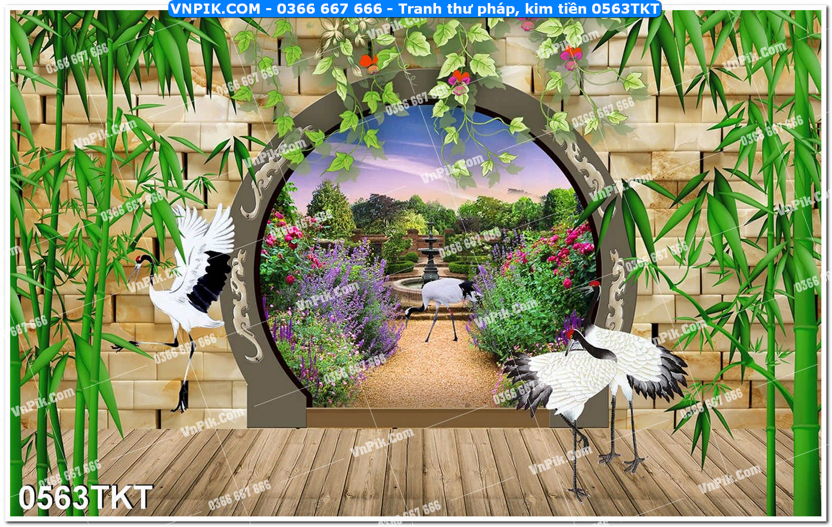 Tranh Thư Pháp – Kim Tiền 0563TKT