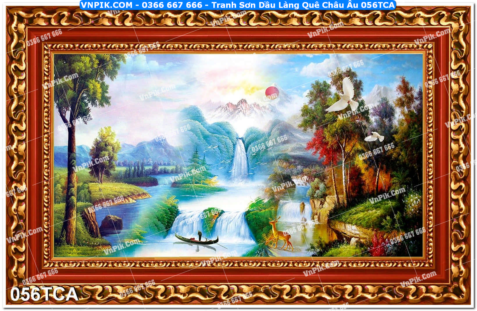 Tranh Sơn Dầu Làng Quê Châu Âu (056TCA)