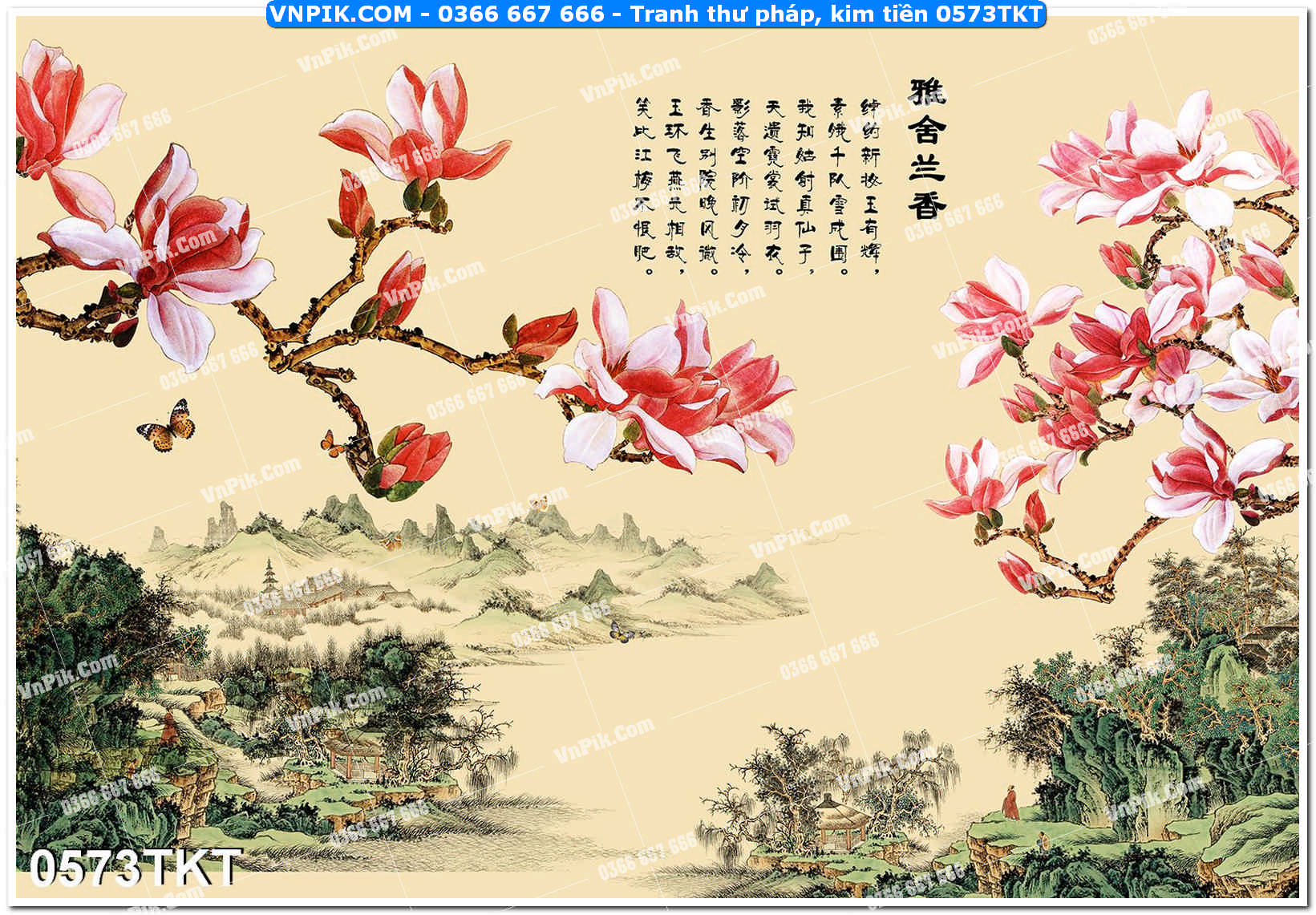 Tranh Thư Pháp – Kim Tiền 0573TKT