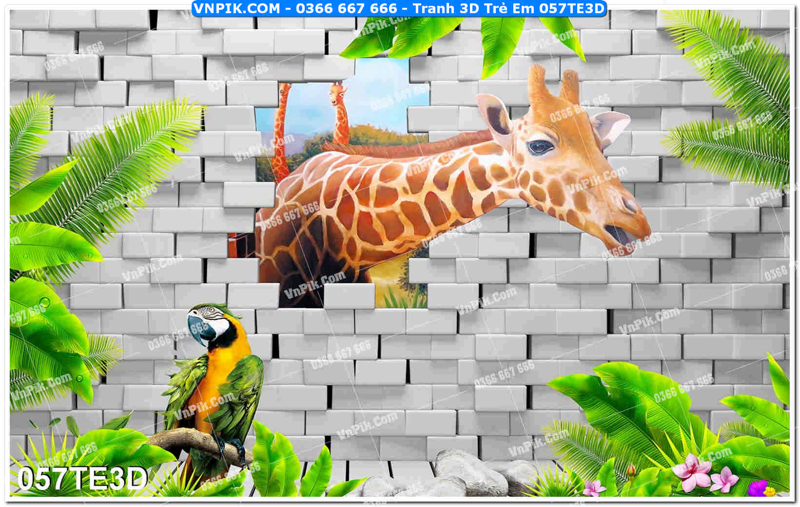 Tranh 3D Trẻ Em 057TE3D