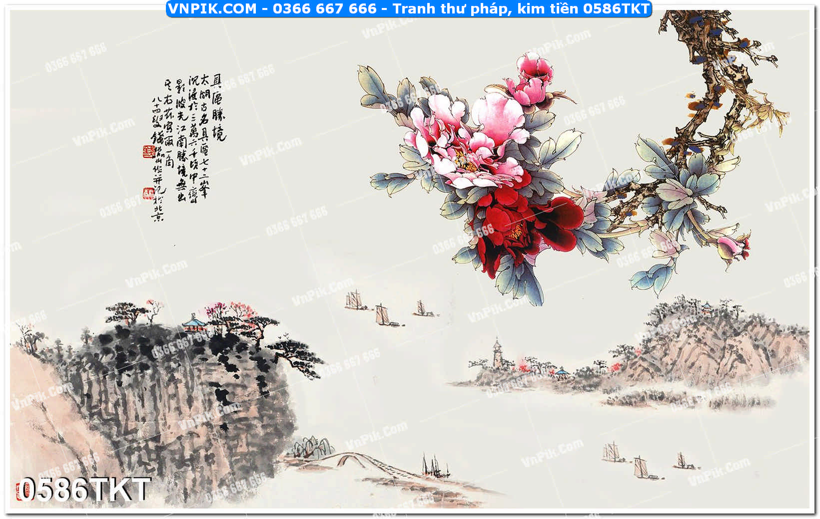 Tranh Thư Pháp – Kim Tiền 0586TKT