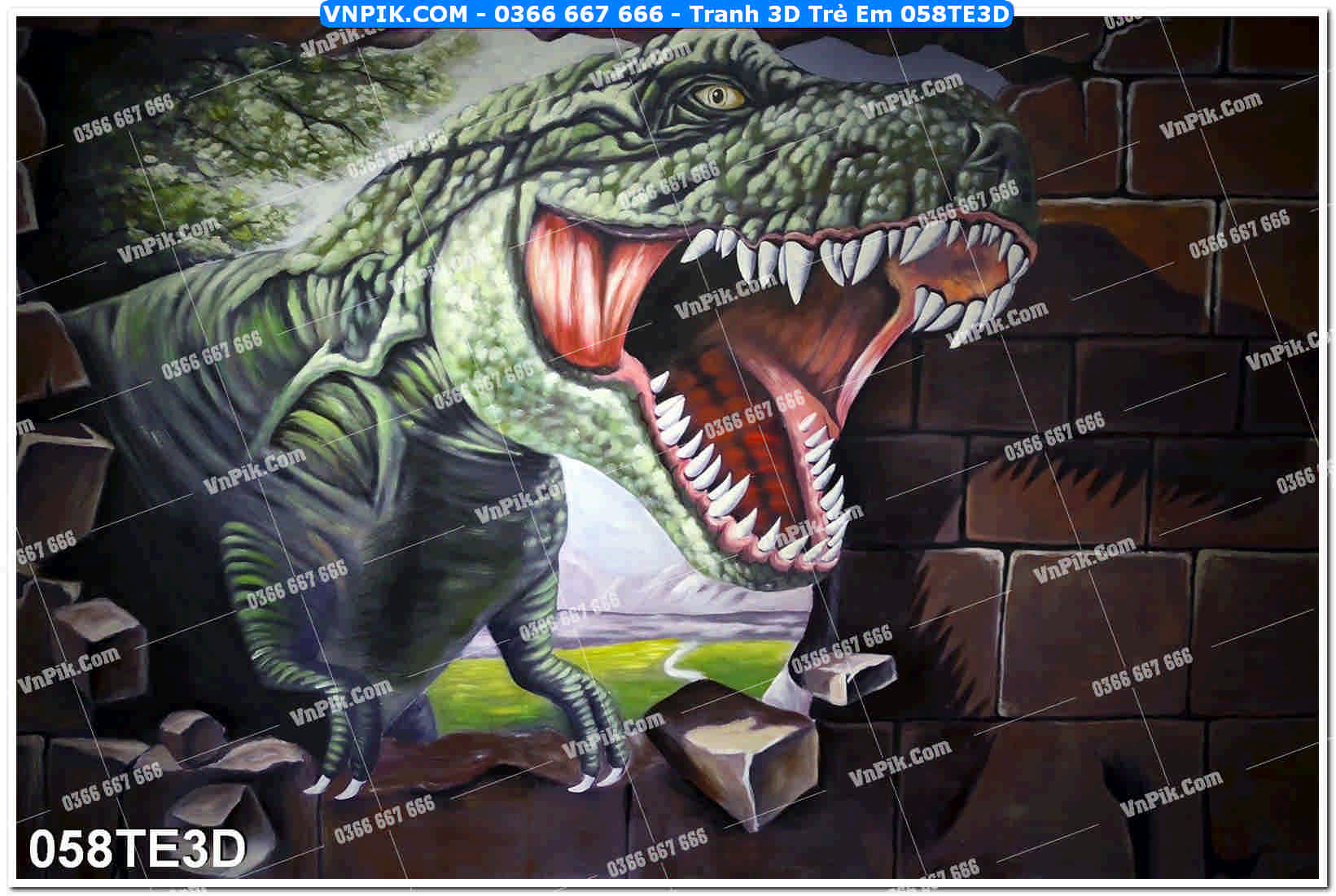 Tranh 3D Trẻ Em 058TE3D