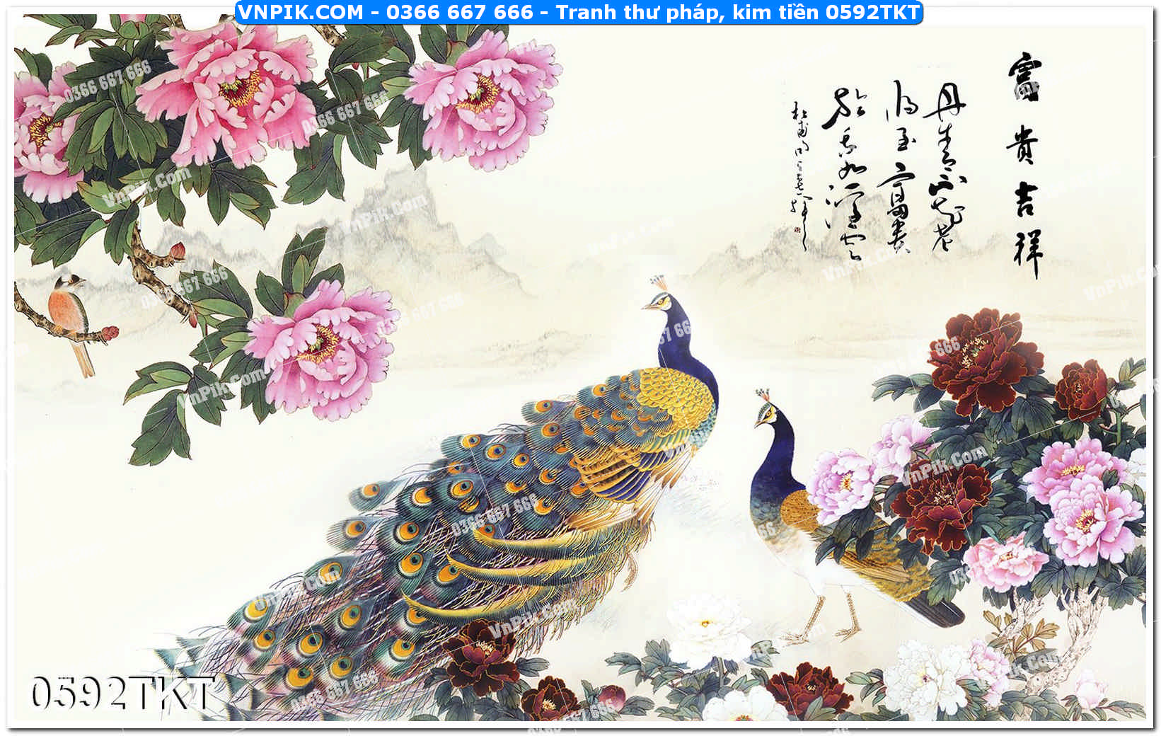 Tranh Thư Pháp – Kim Tiền 0592TKT