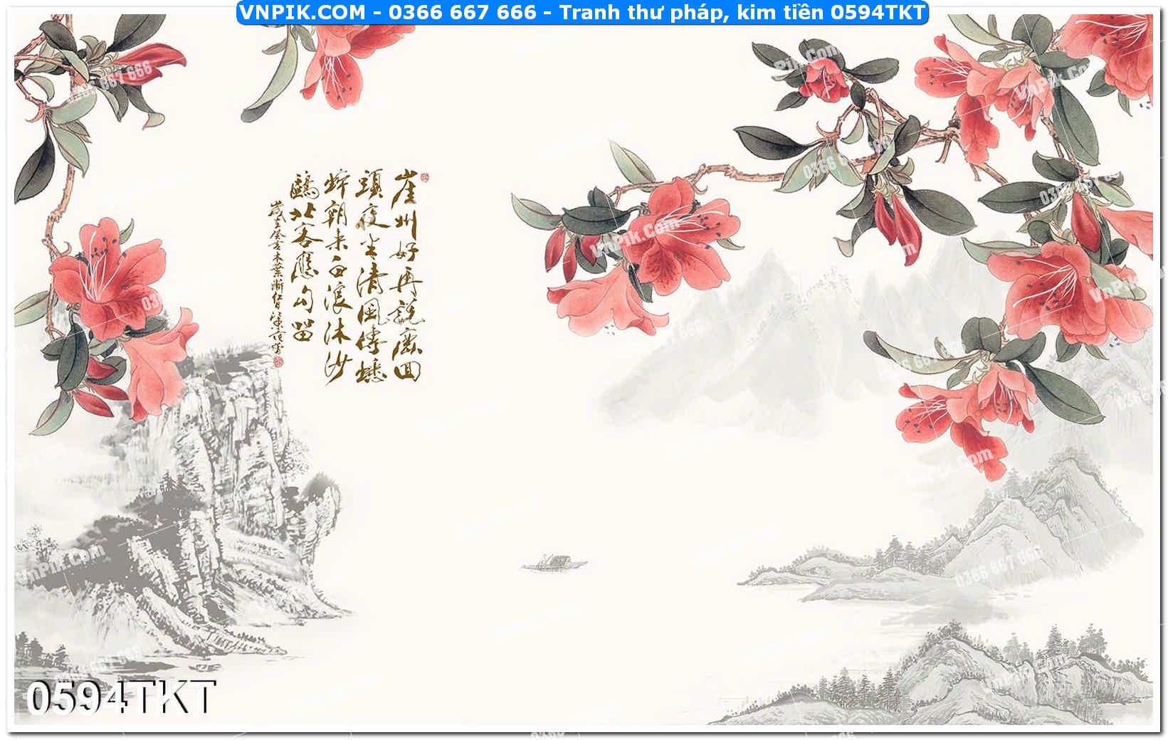 Tranh Thư Pháp – Kim Tiền 0594TKT