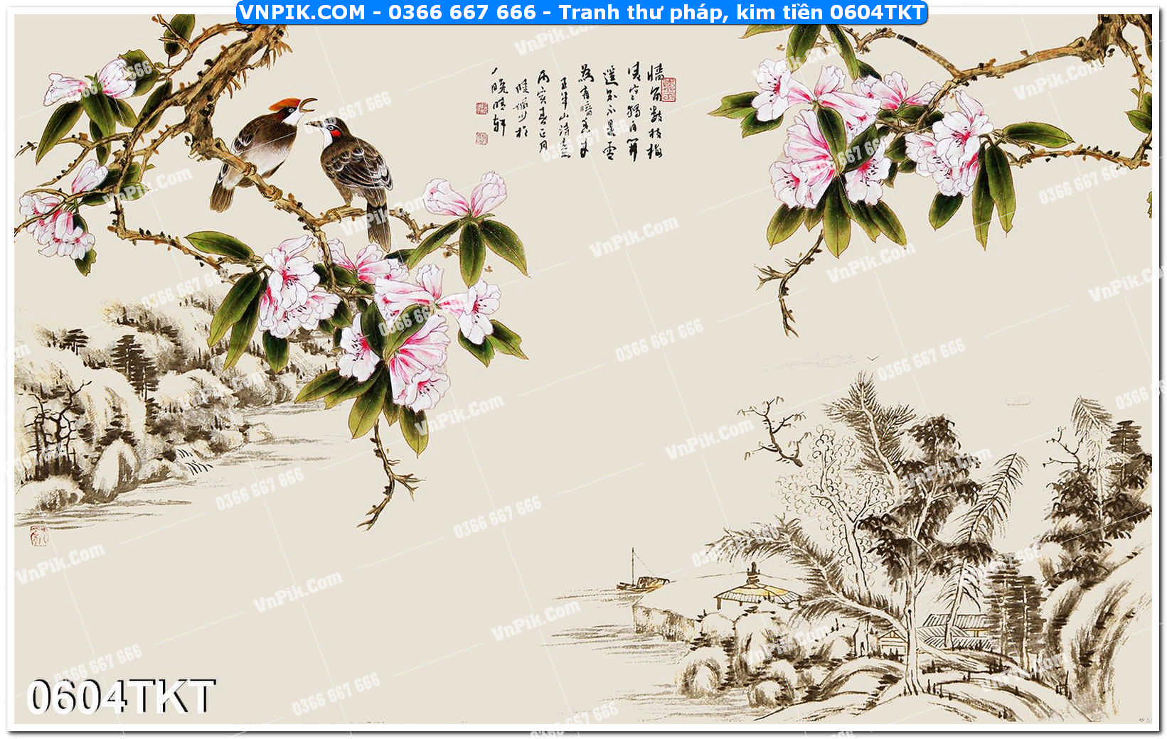 Tranh Thư Pháp – Kim Tiền 0604TKT