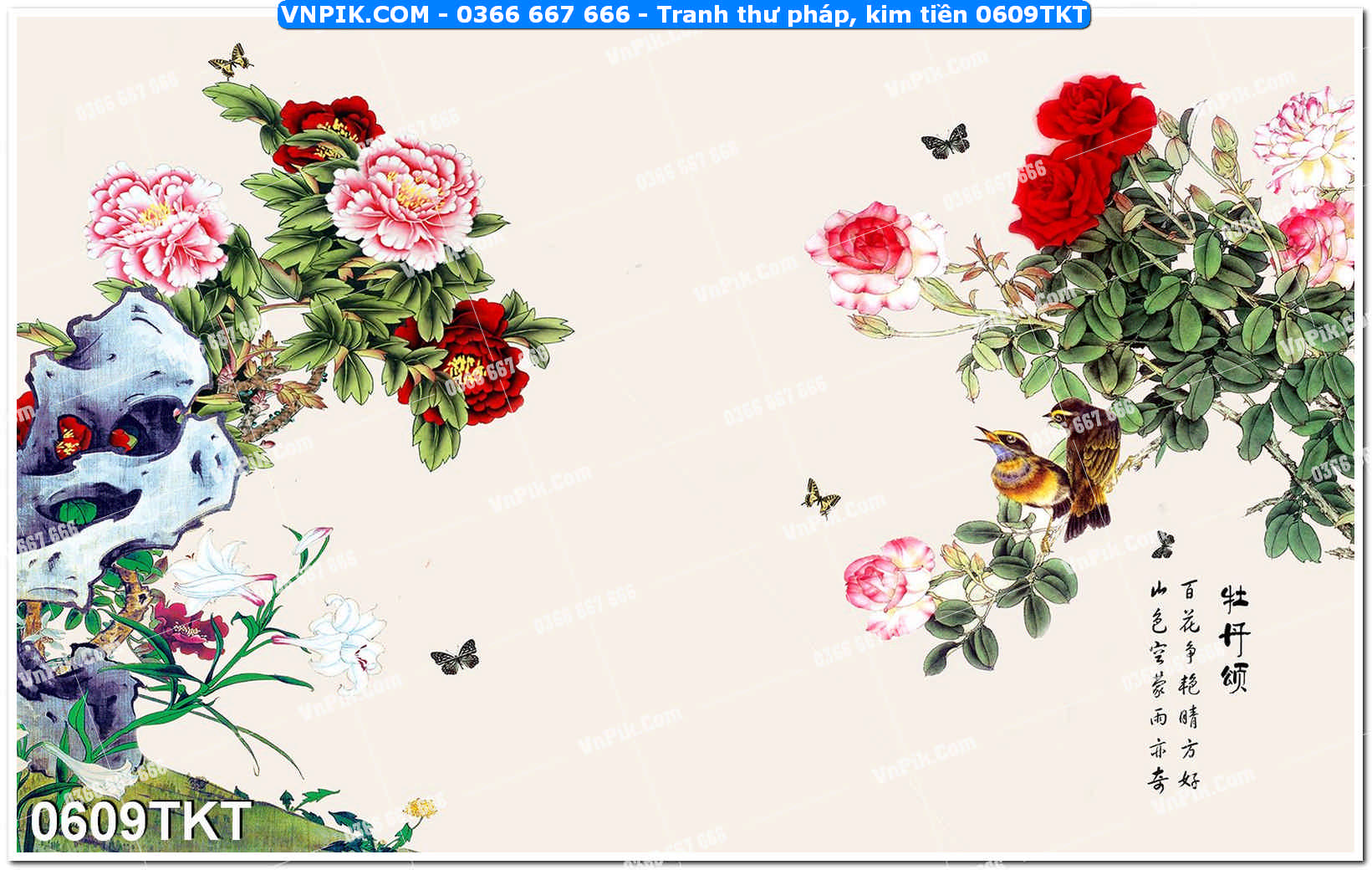 Tranh Thư Pháp – Kim Tiền 0609TKT