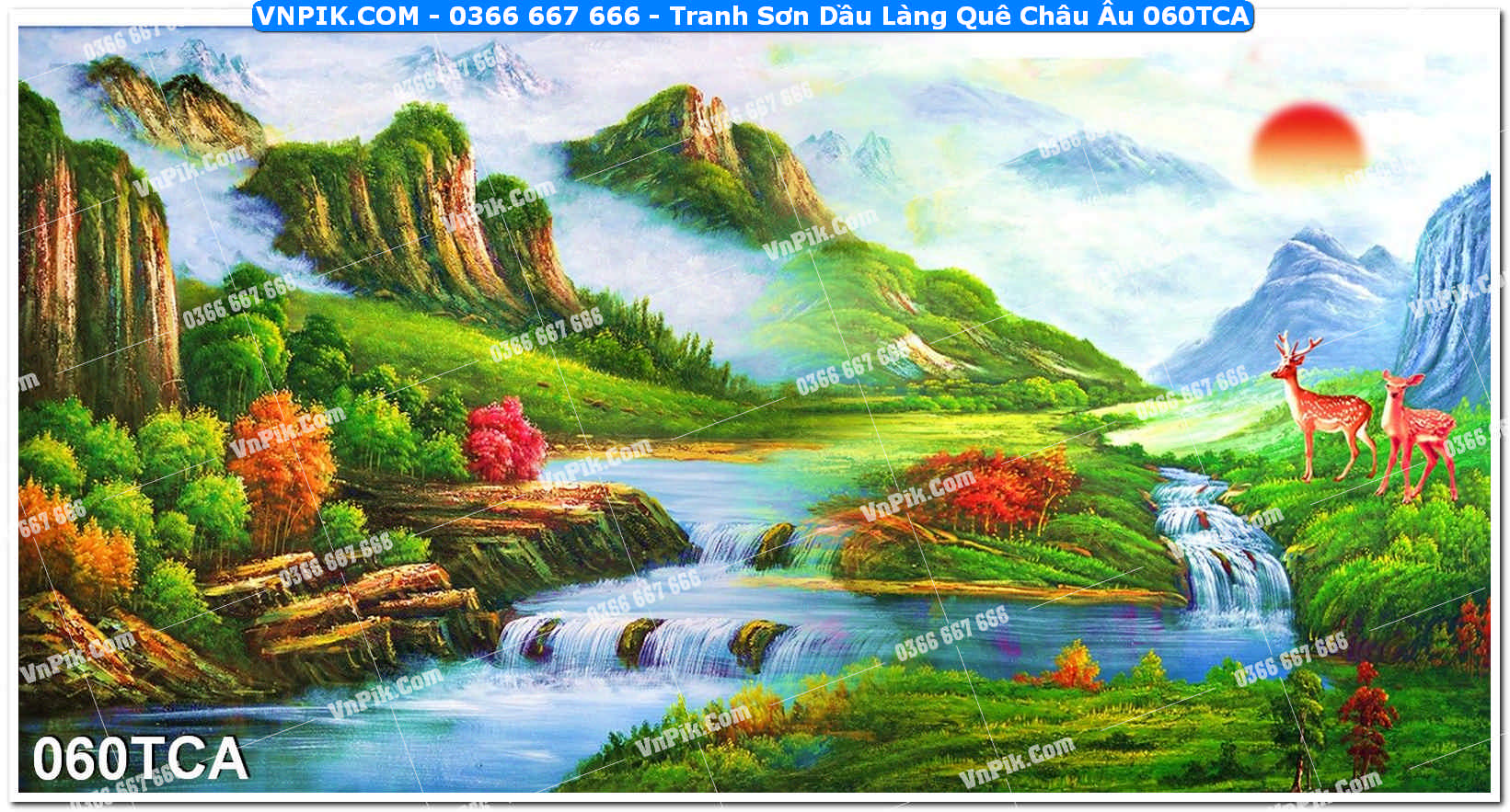 Tranh Sơn Dầu Làng Quê Châu Âu (060TCA)