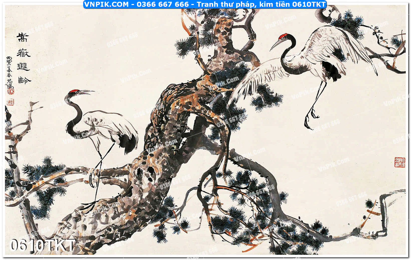 Tranh Thư Pháp – Kim Tiền 0610TKT