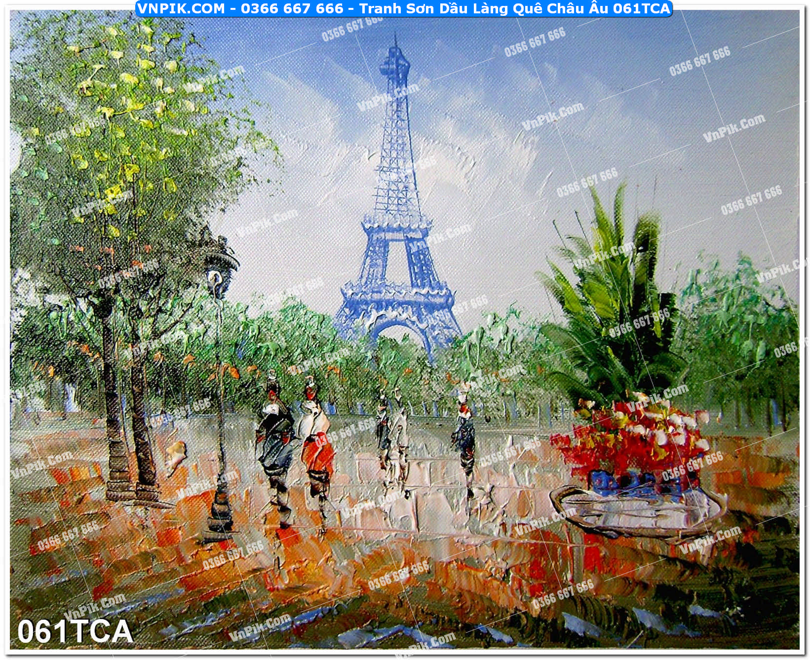 Tranh Sơn Dầu Làng Quê Châu Âu (061TCA)