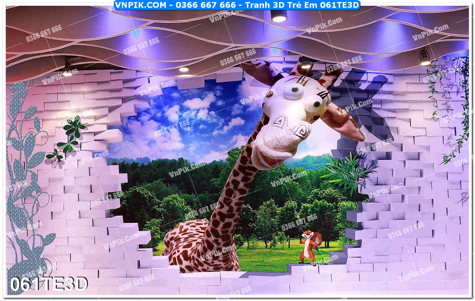 Tranh 3D Trẻ Em 061TE3D