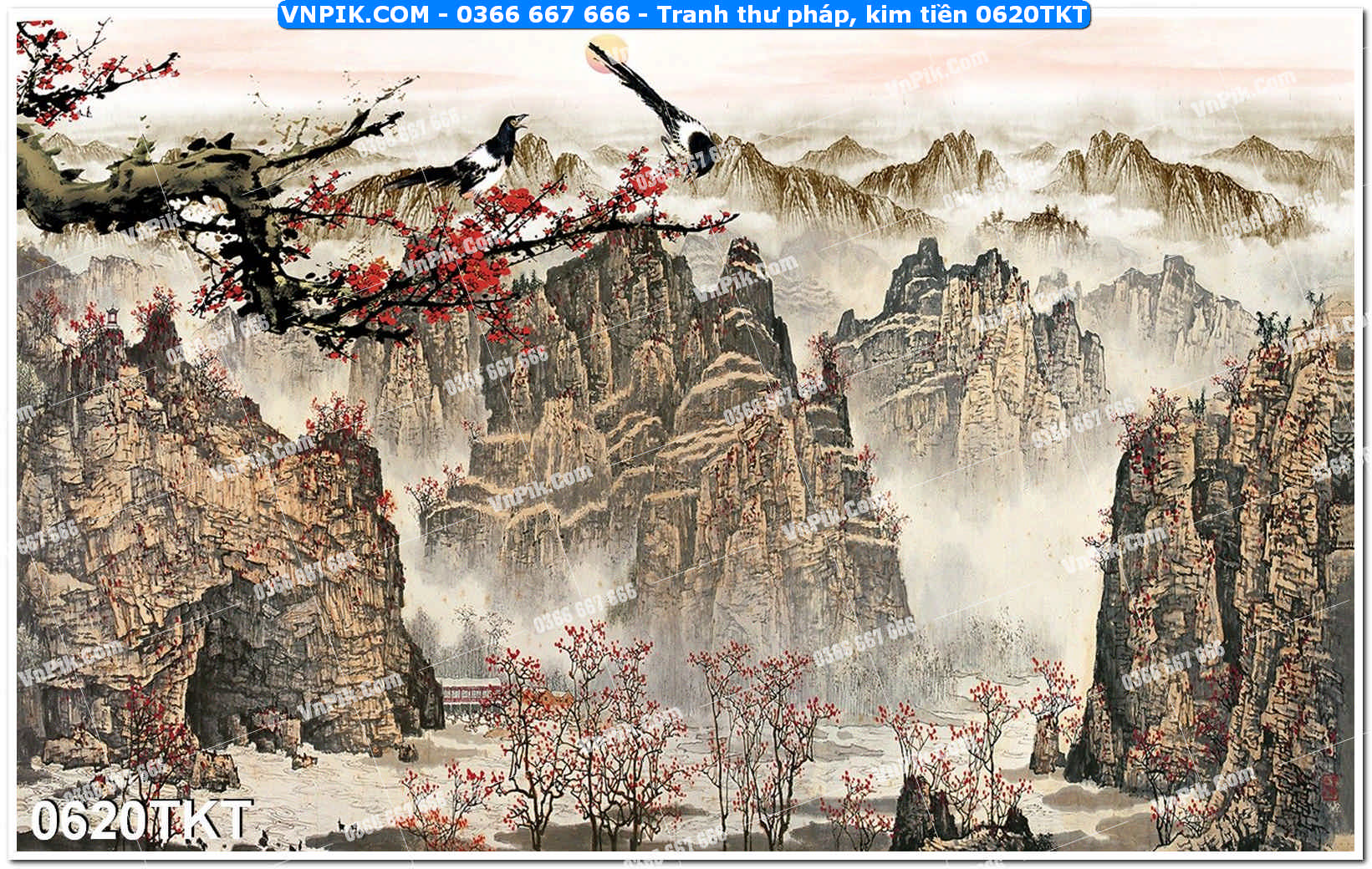 Tranh Thư Pháp – Kim Tiền 0620TKT