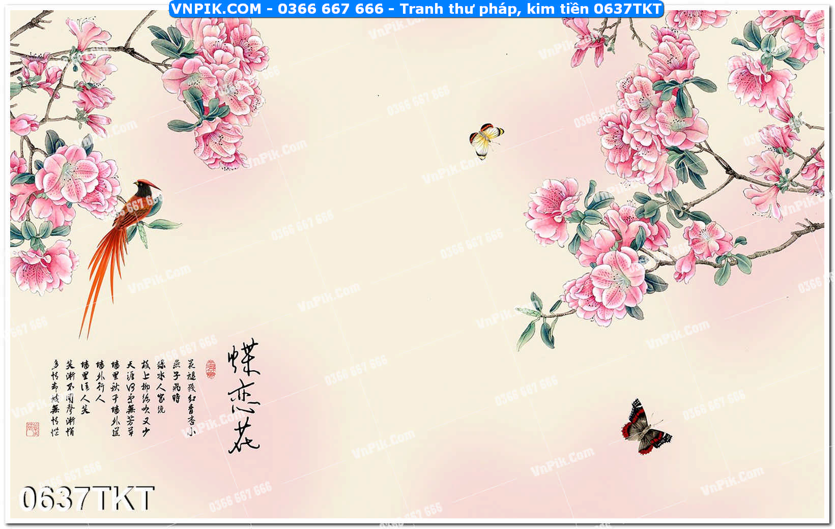 Tranh Thư Pháp – Kim Tiền 0637TKT