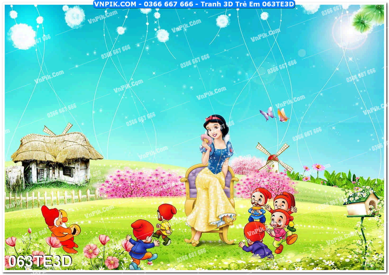 Tranh 3D Trẻ Em 063TE3D