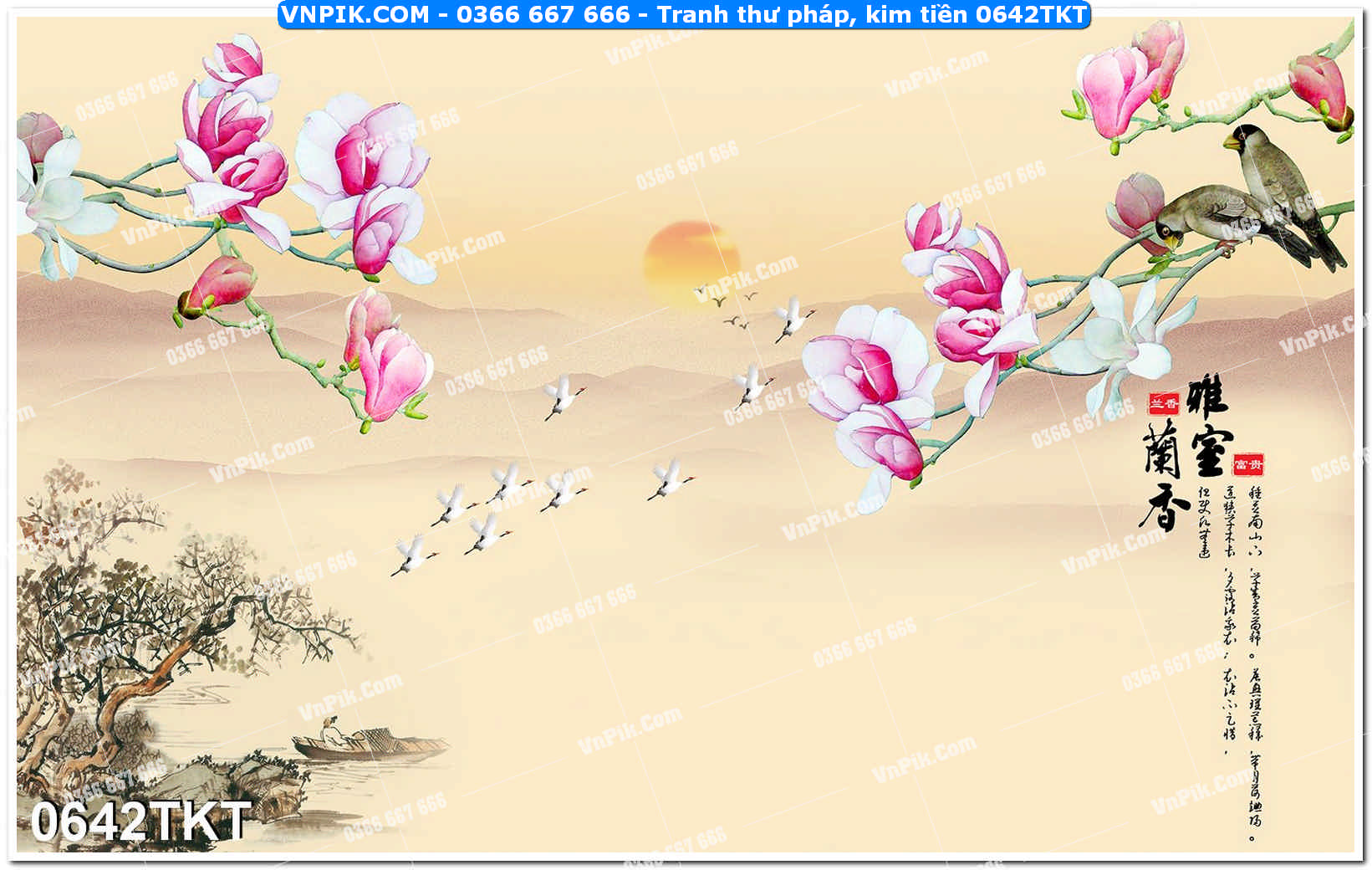 Tranh Thư Pháp – Kim Tiền 0642TKT