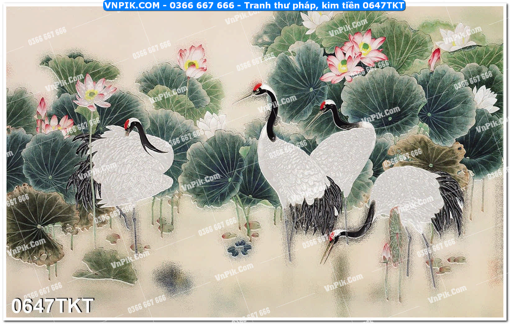 Tranh Thư Pháp – Kim Tiền 0647TKT