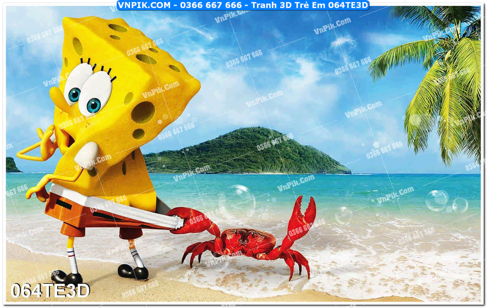 Tranh 3D Trẻ Em 064TE3D