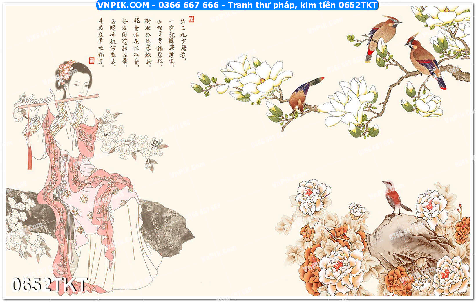 Tranh Thư Pháp – Kim Tiền 0652TKT