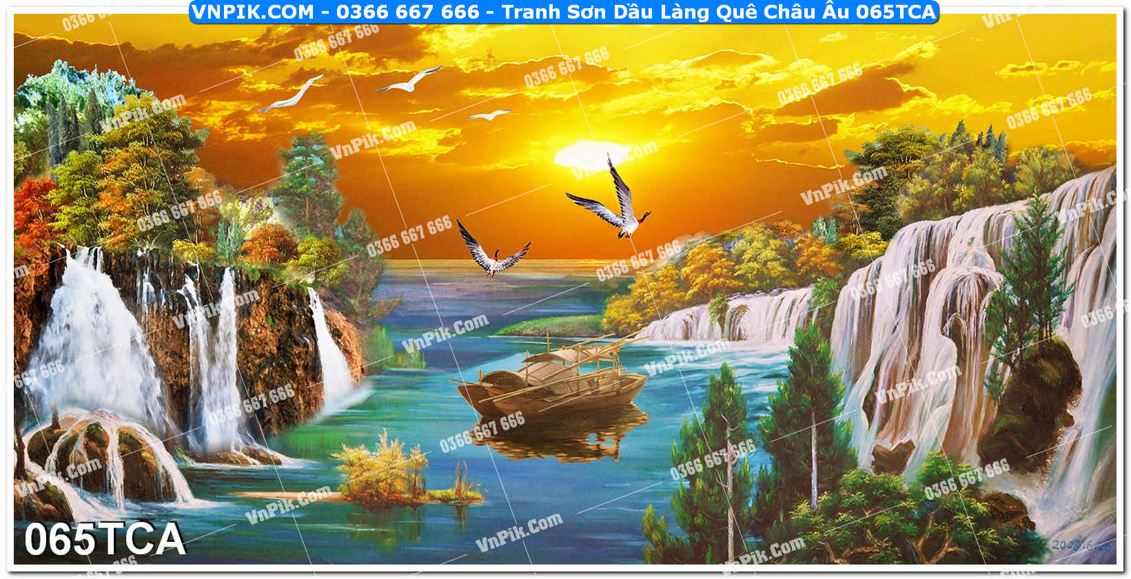 Tranh Sơn Dầu Làng Quê Châu Âu (065TCA)