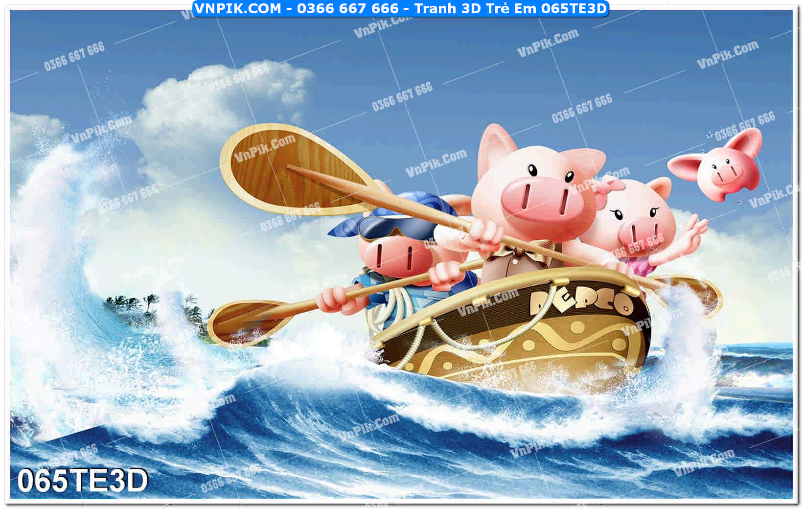 Tranh 3D Trẻ Em 065TE3D