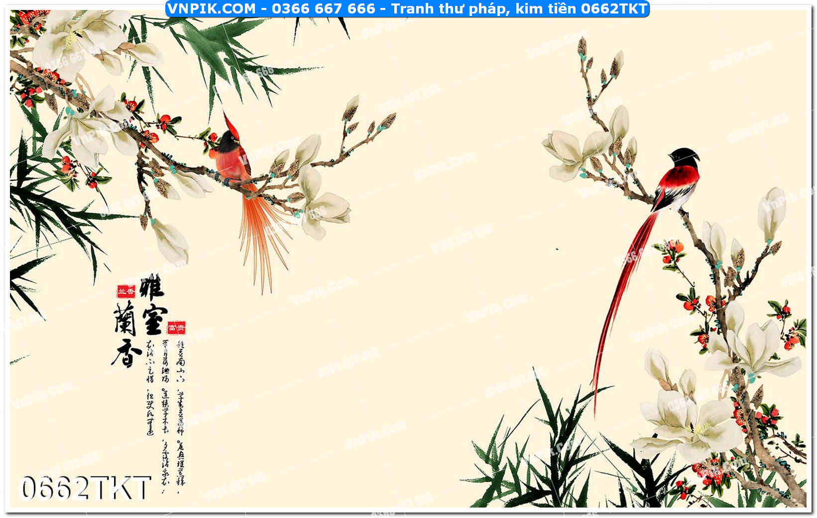 Tranh Thư Pháp – Kim Tiền 0662TKT