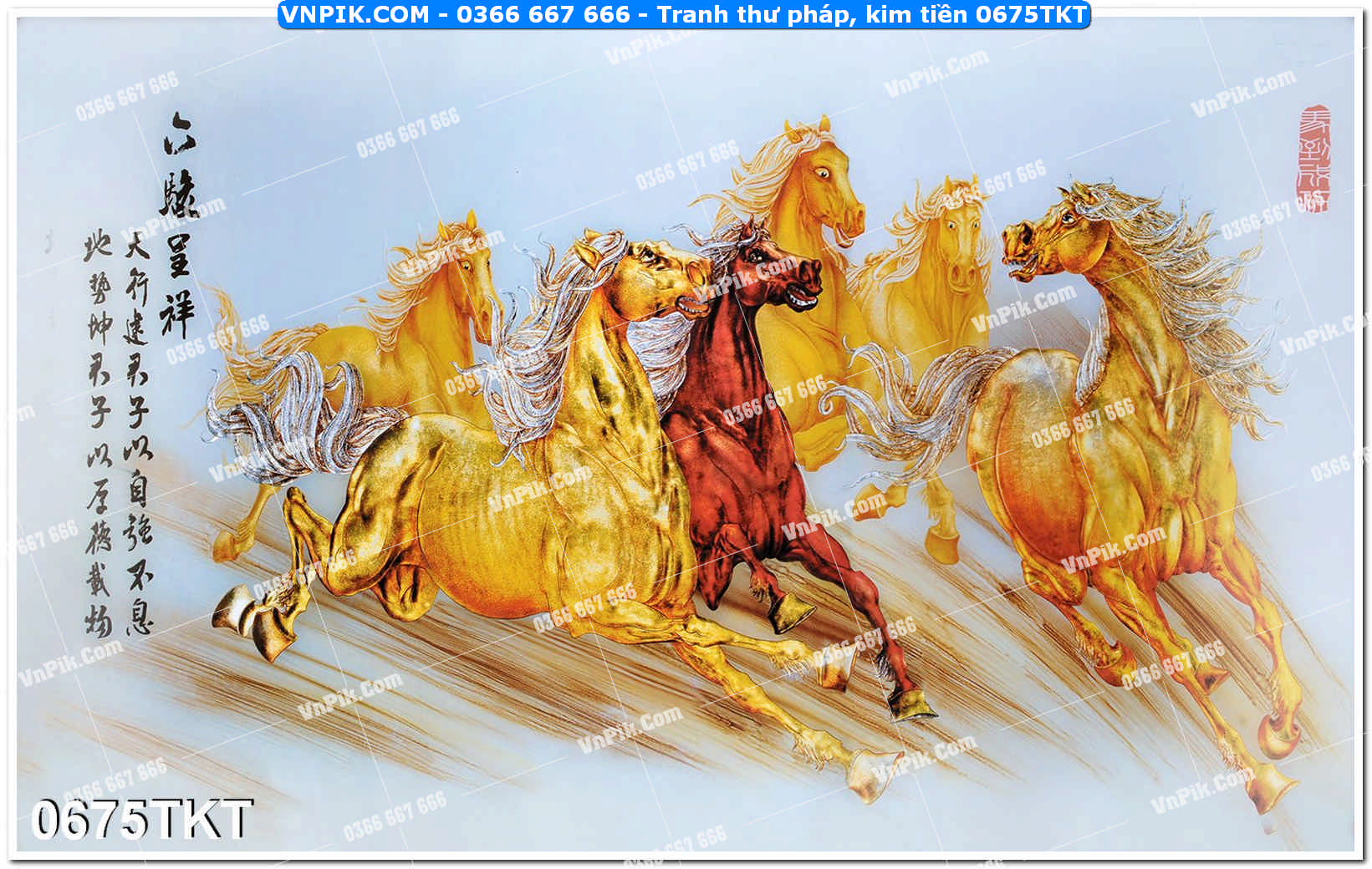 Tranh Thư Pháp – Kim Tiền 0675TKT