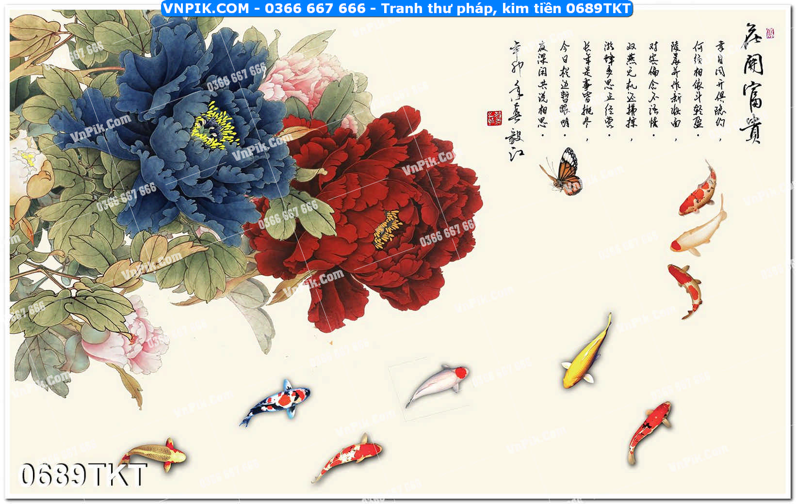 Tranh Thư Pháp – Kim Tiền 0689TKT