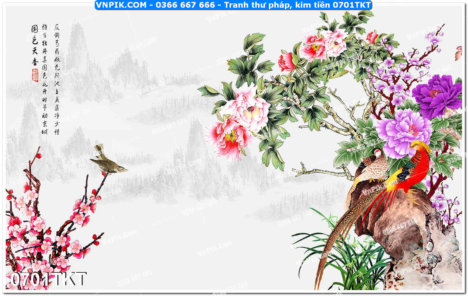 Tranh Thư Pháp – Kim Tiền 0701TKT