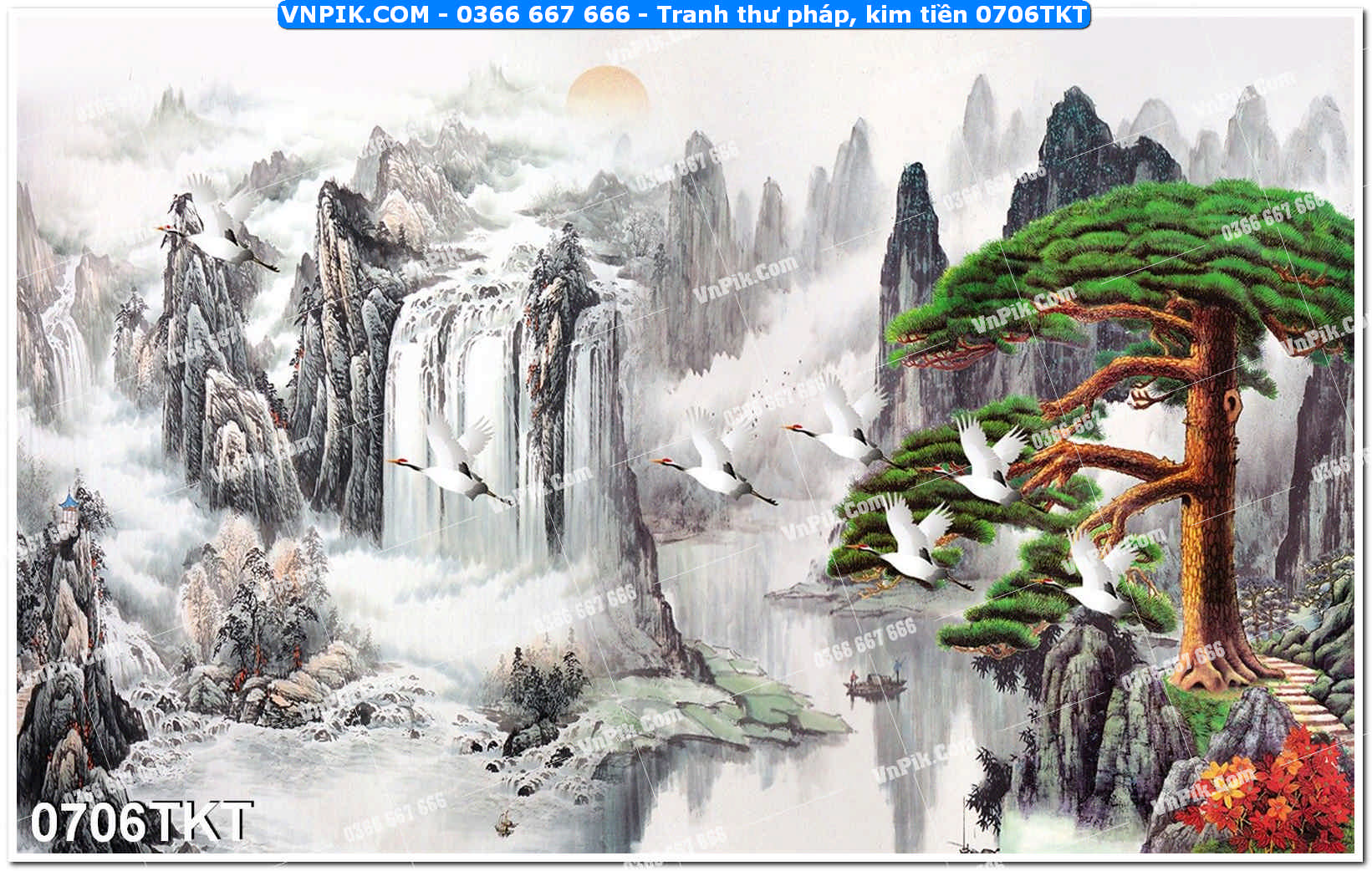 Tranh Thư Pháp – Kim Tiền 0706TKT