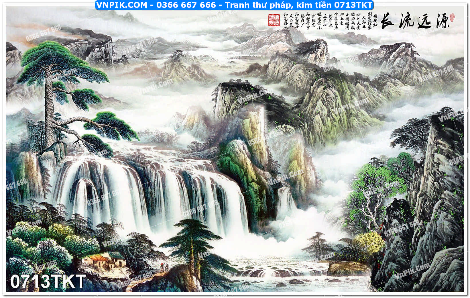 Tranh Thư Pháp – Kim Tiền 0713TKT