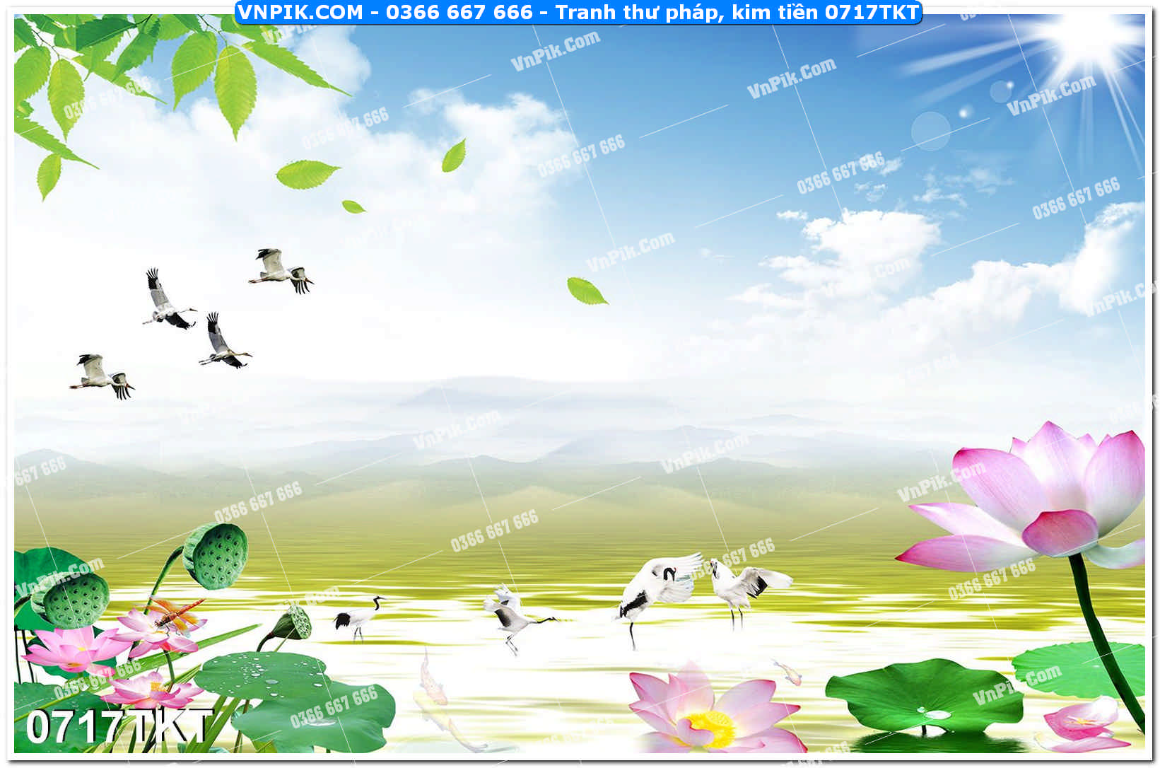 Tranh Thư Pháp – Kim Tiền 0717TKT