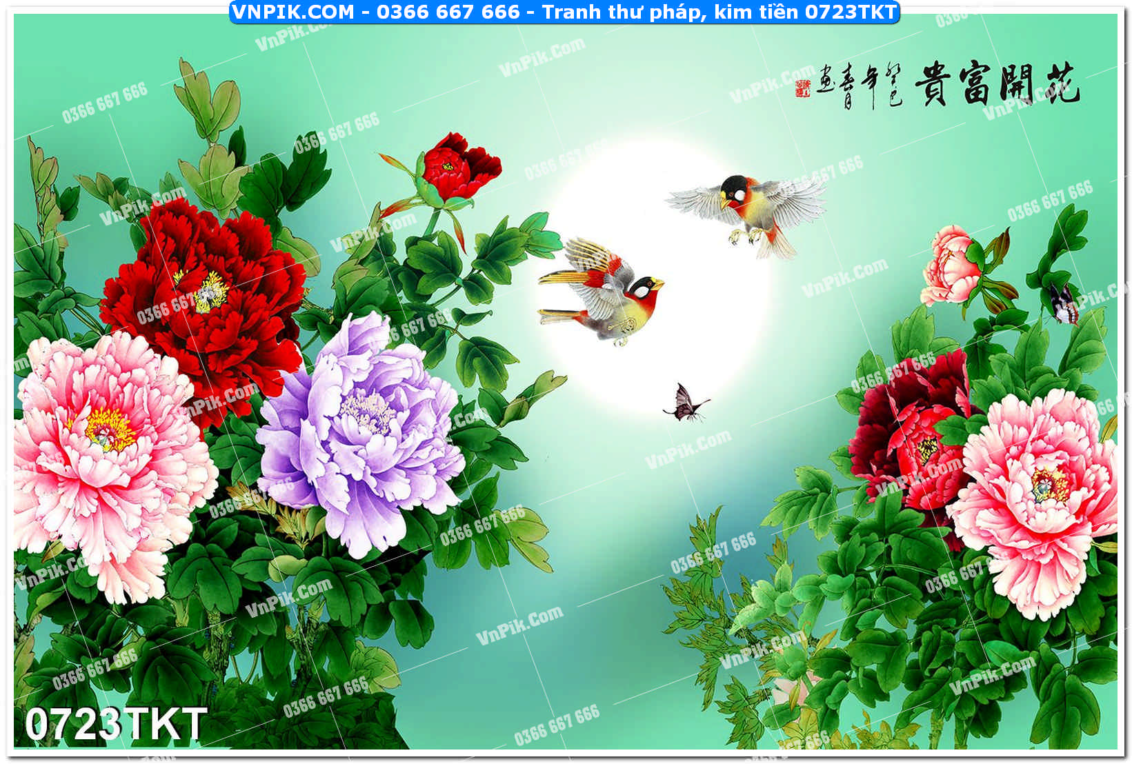 Tranh Thư Pháp – Kim Tiền 0723TKT