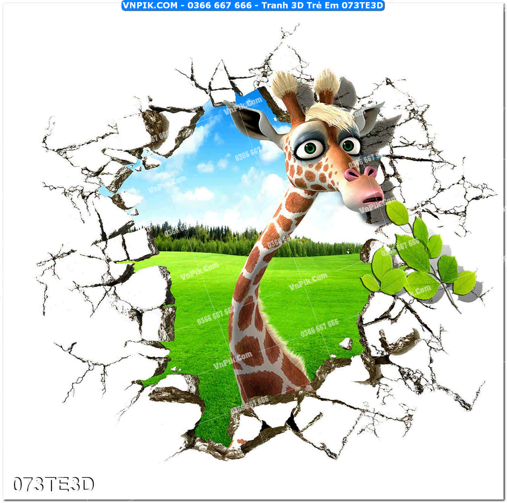 Tranh 3D Trẻ Em 073TE3D