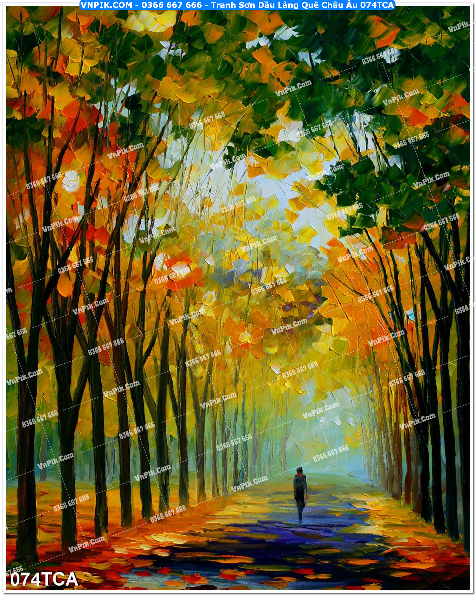 Tranh Sơn Dầu Làng Quê Châu Âu (074TCA)