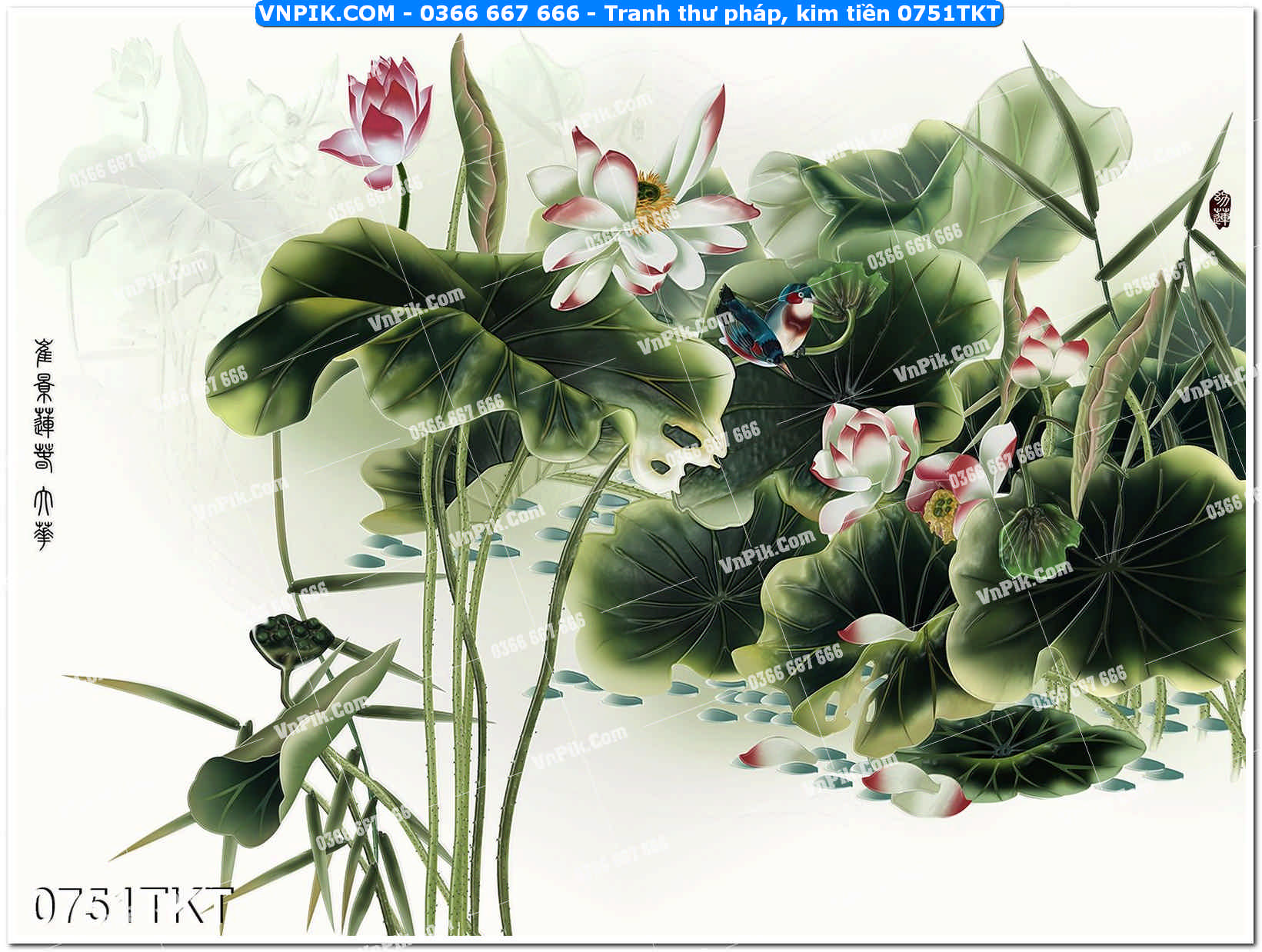 Tranh Thư Pháp – Kim Tiền 0751TKT