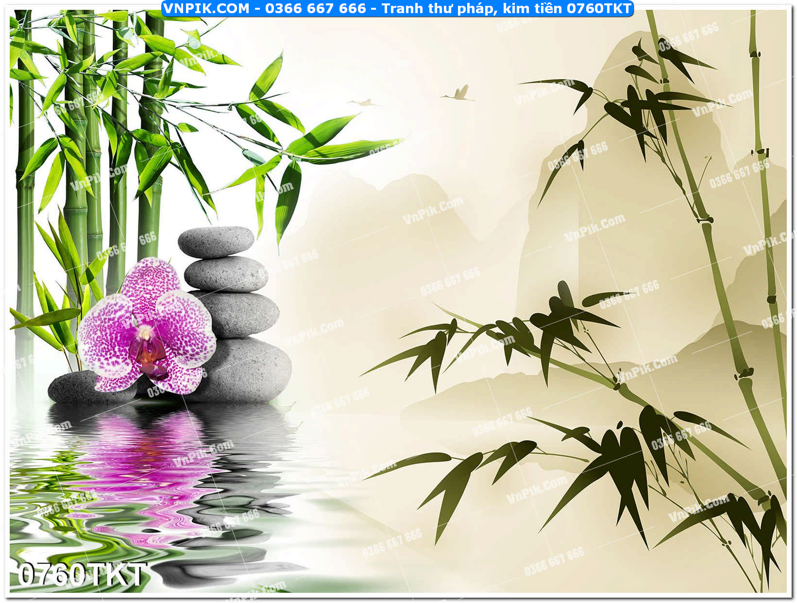 Tranh Thư Pháp – Kim Tiền 0760TKT