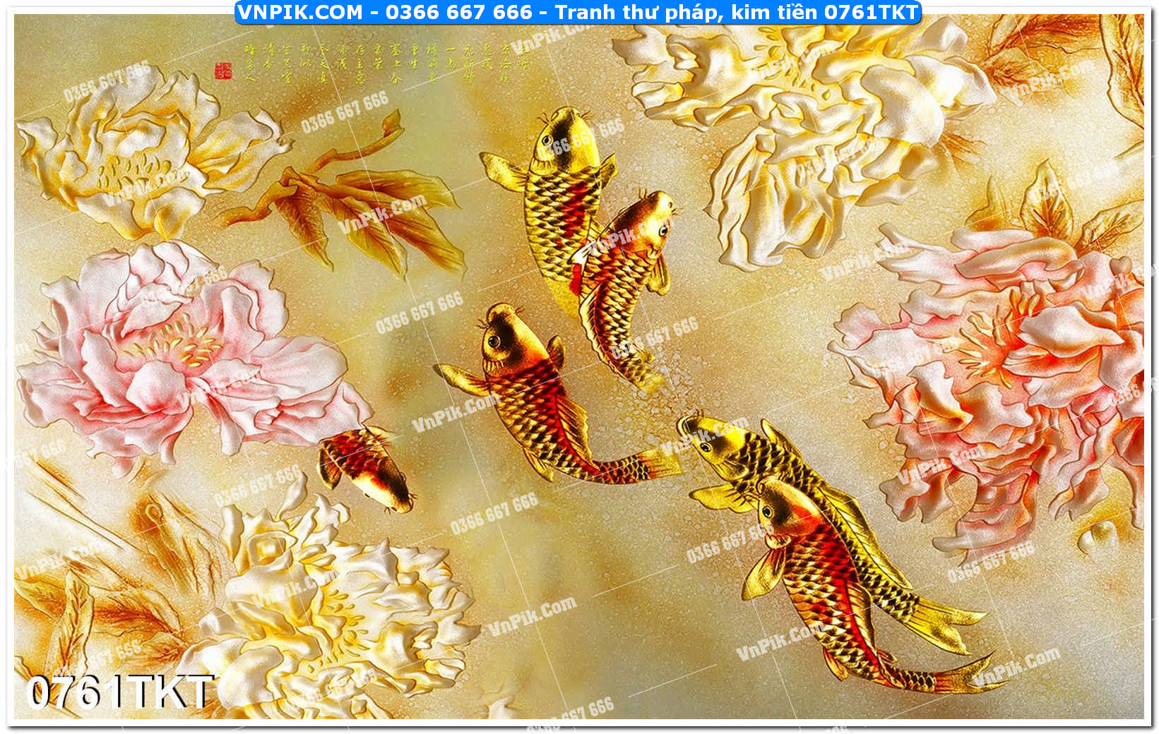 Tranh Thư Pháp – Kim Tiền 0761TKT