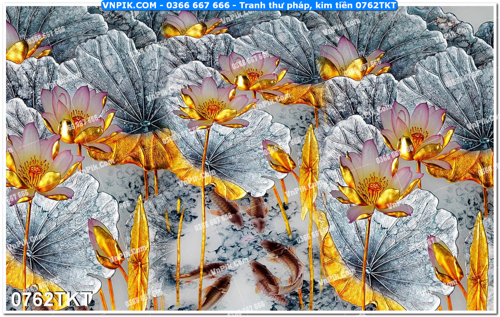 Tranh Thư Pháp – Kim Tiền 0762TKT