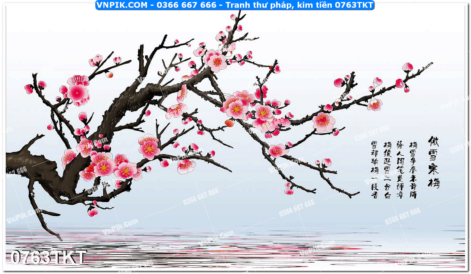 Tranh Thư Pháp – Kim Tiền 0763TKT