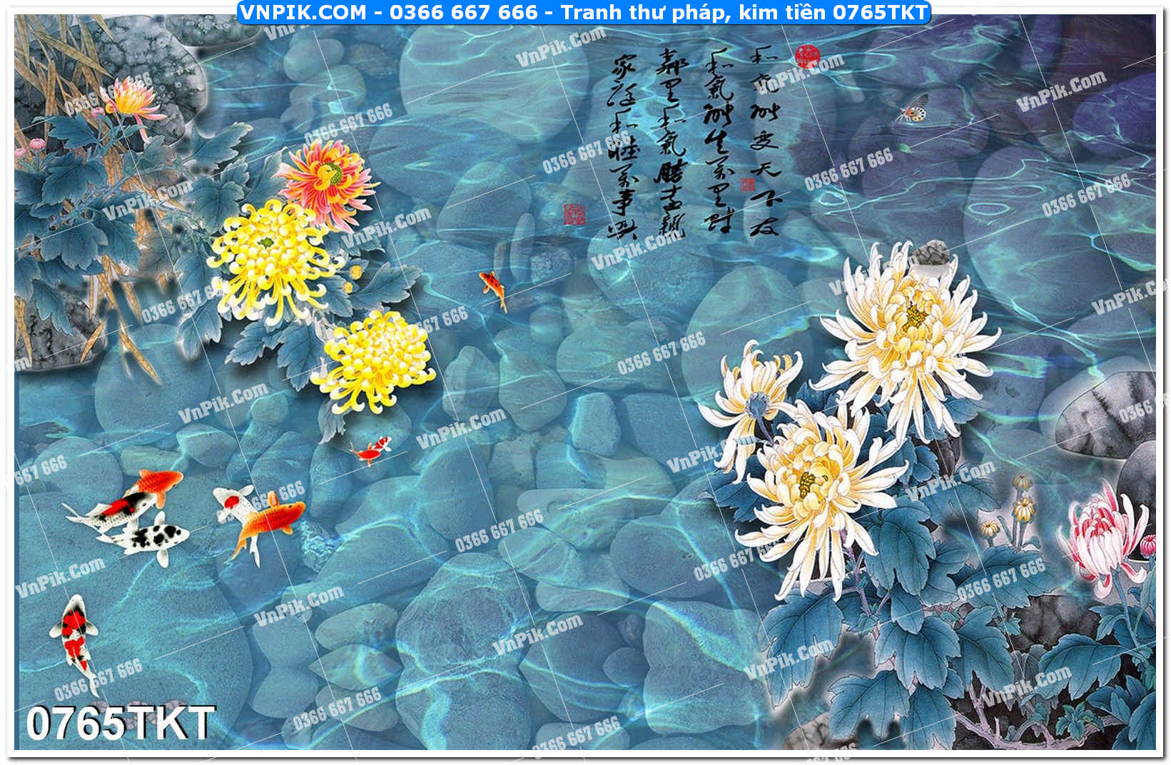 Tranh Thư Pháp – Kim Tiền 0765TKT