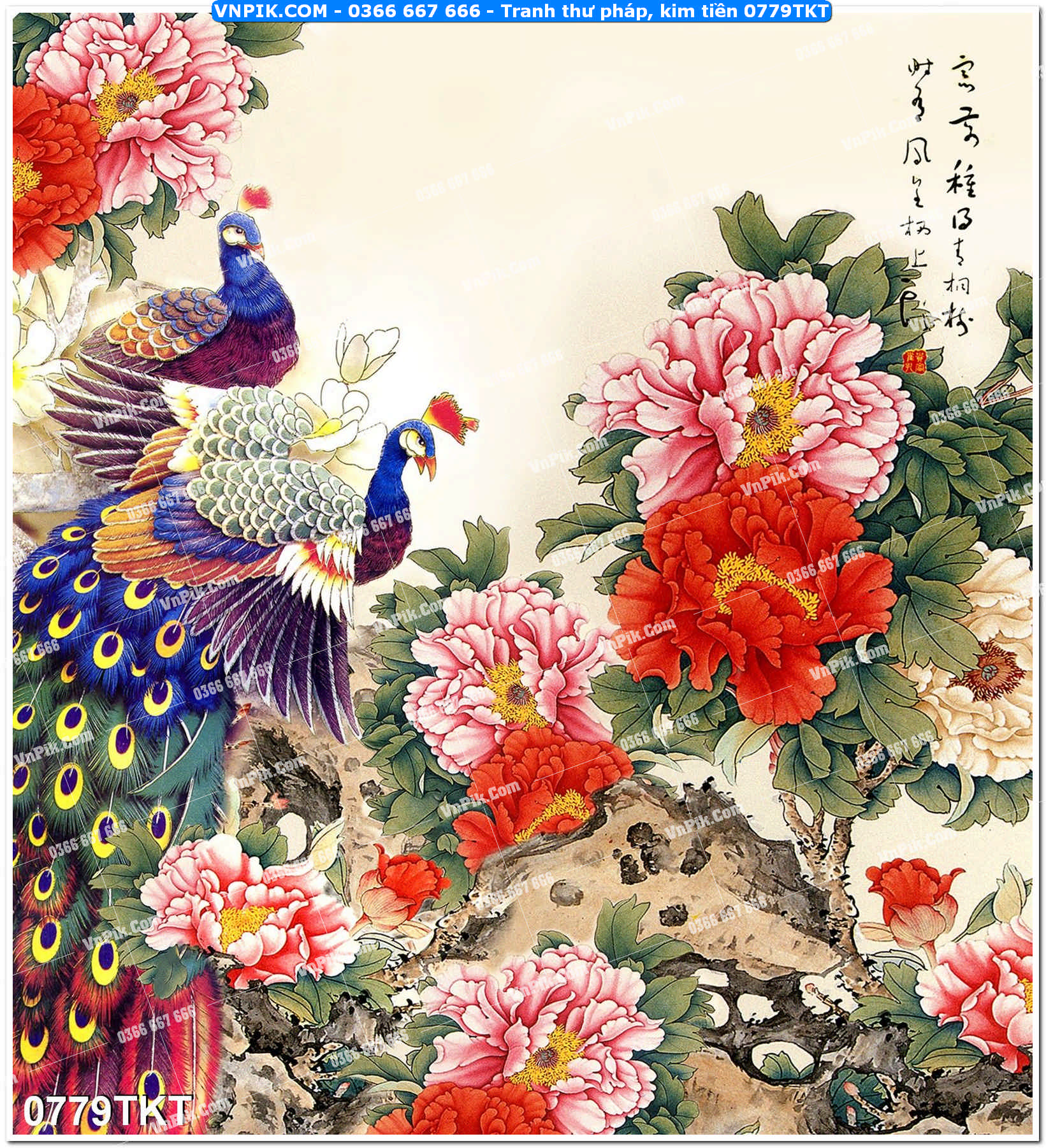 Tranh Thư Pháp – Kim Tiền 0779TKT