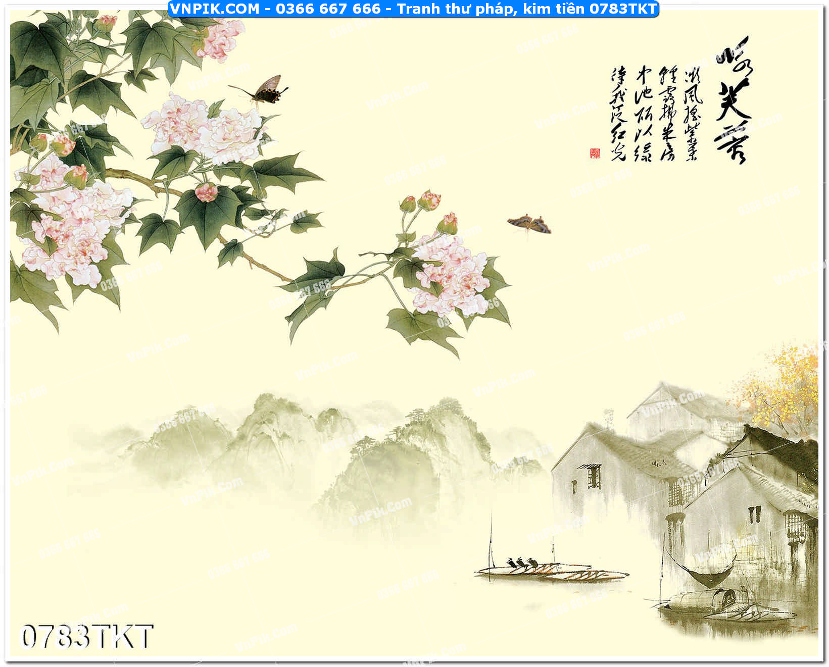 Tranh Thư Pháp – Kim Tiền 0783TKT