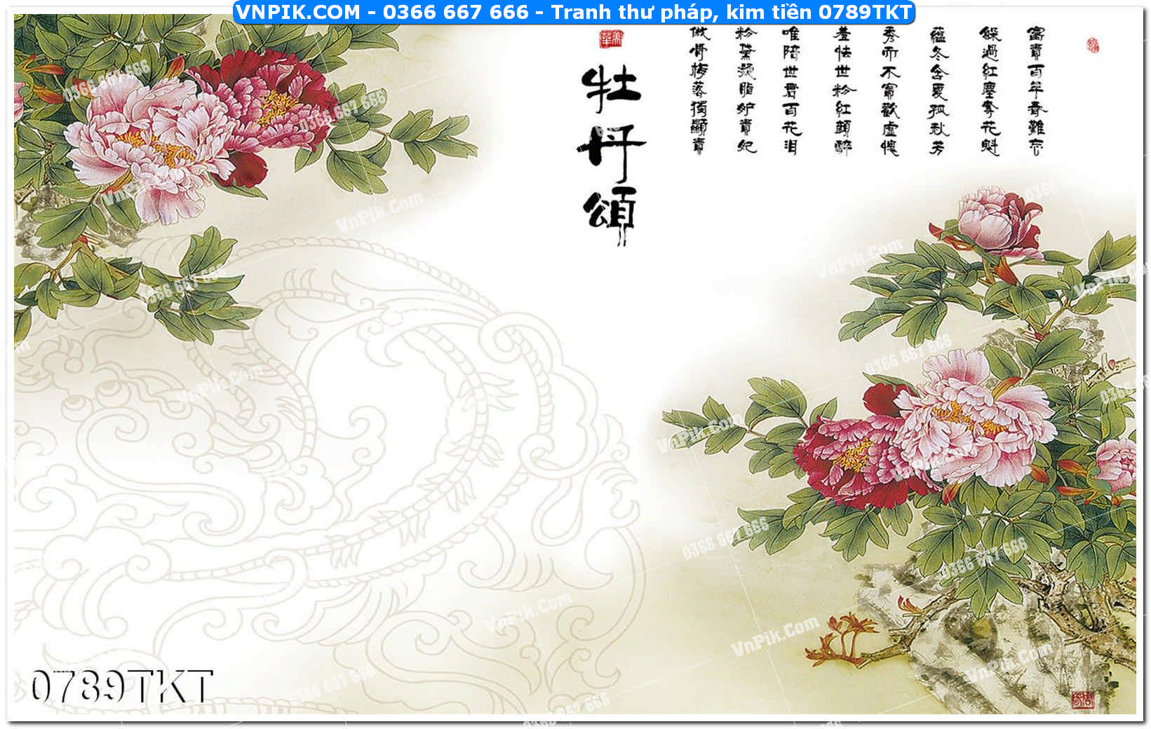 Tranh Thư Pháp – Kim Tiền 0789TKT