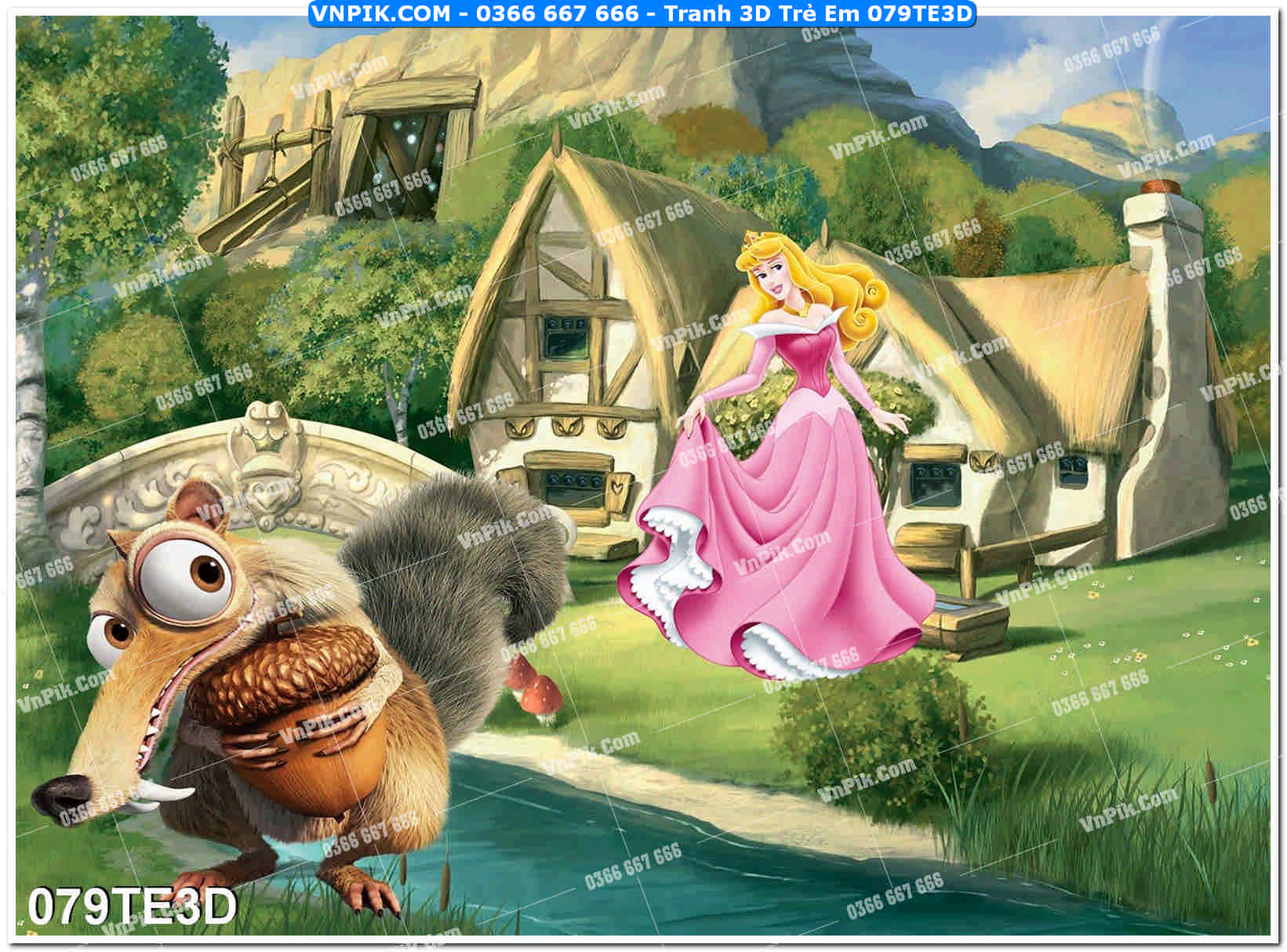Tranh 3D Trẻ Em 079TE3D