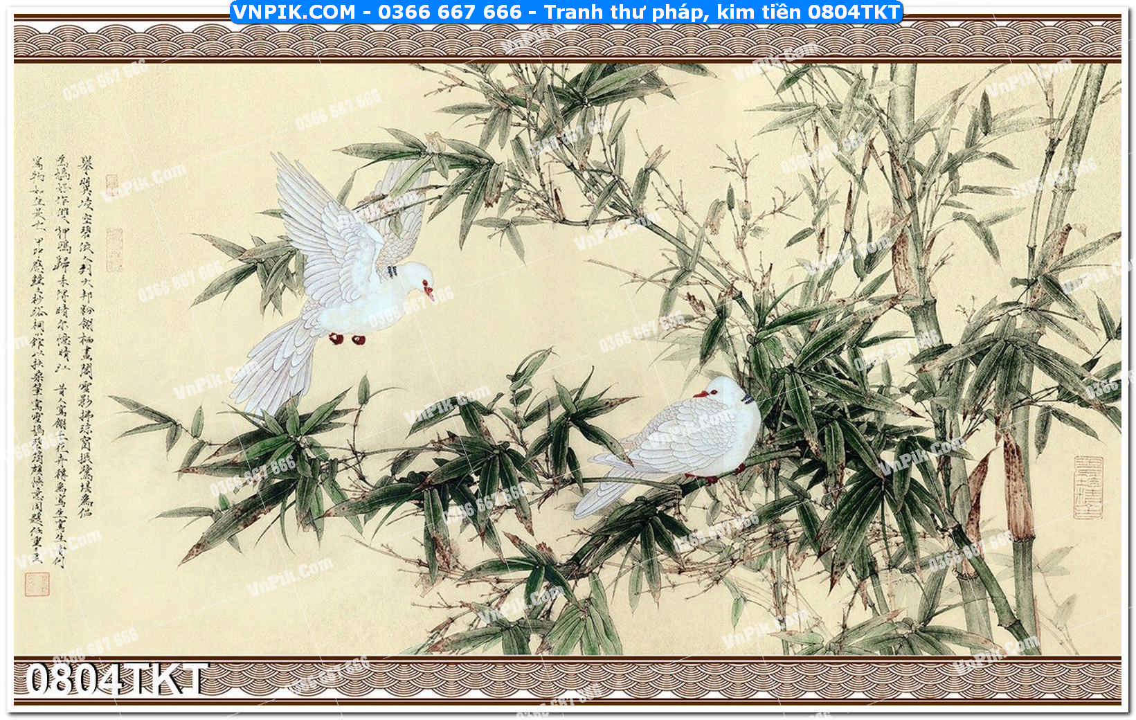 Tranh Thư Pháp – Kim Tiền 0804TKT