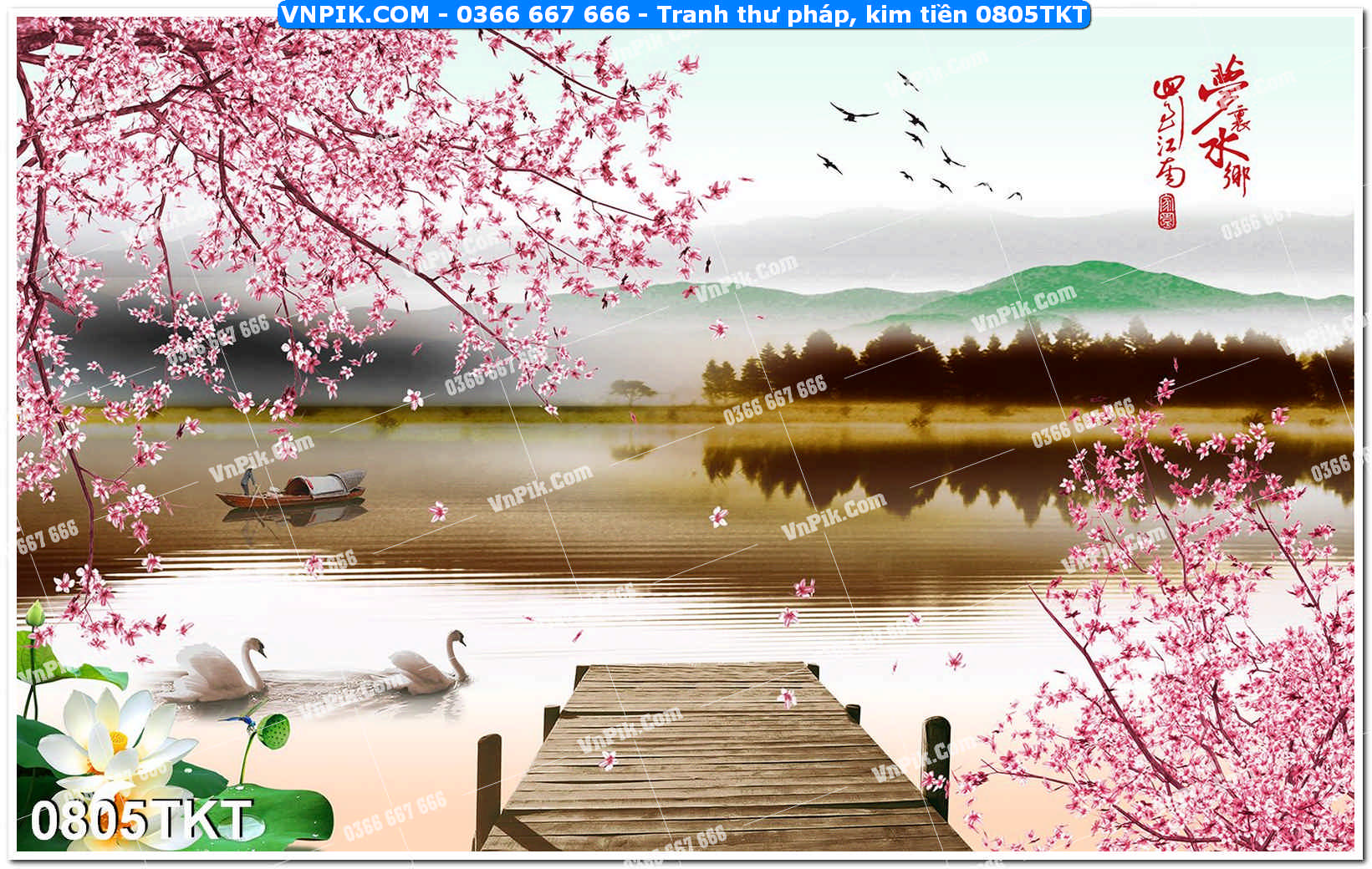 Tranh Thư Pháp – Kim Tiền 0805TKT